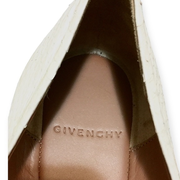 Givenchy cream whip snake skin flat, size 39.5EU‎ never worn - Picture 8 of 13